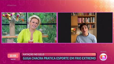 Guga Chacra quase não consegue falar após nadar em mar temperatura