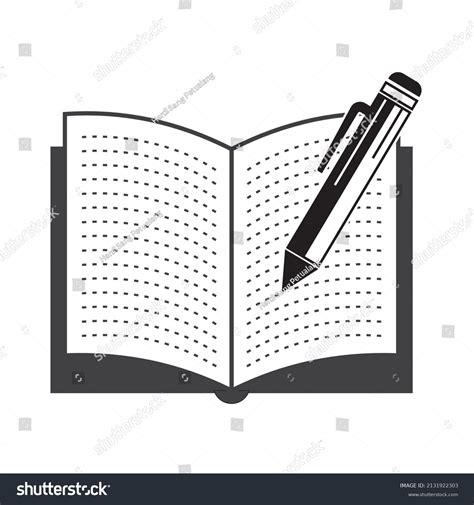 Computer Book Icon Vector Illustration Stock Vector Royalty Free