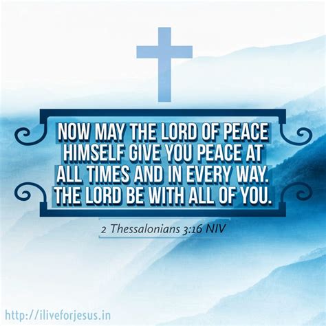 Lord Of Peace I Live For Jesus