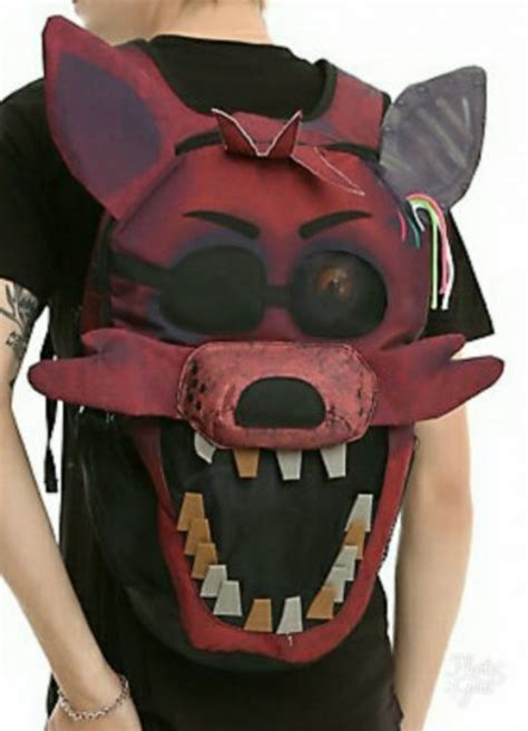Five Nights At Freddy S FNAF 3D Foxy The Pirate Face Backpack By Bioworld Hot Topic Exclusive
