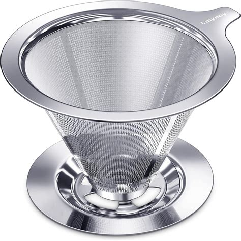 Amazon.com: Laiyeoy Pour Over Coffee Dripper, Slow Drip Paperless