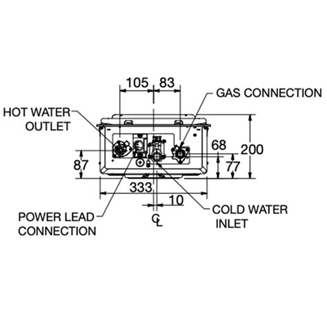 Rheem Litre Star Continuous Flow Natural Gas Hot Water System C NF Hot Water