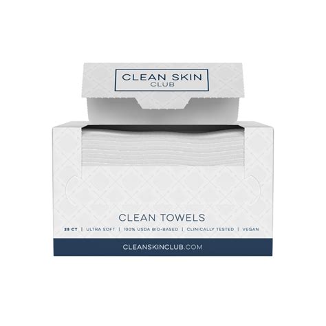 Clean Towels 25 Count Clean Skin Club