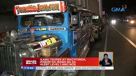 Ilang Tsuper At Nagtitinda Pabor Na Ibaba Na Sa Alert Level Ang Ncr