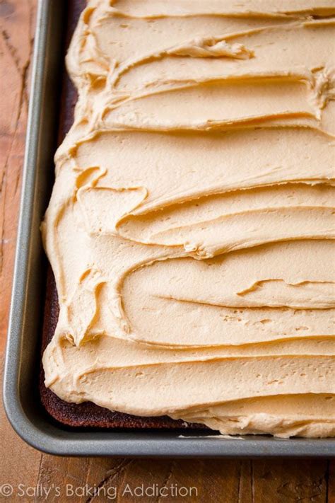 Chocolate Sheet Cake With Peanut Butter Frosting Sallys Baking Addiction