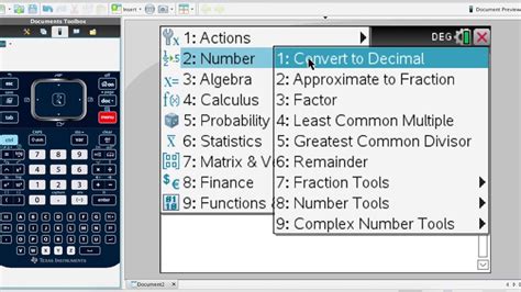 How Do I Convert Between Decimals And Fractions On The Ti Nspire Cx