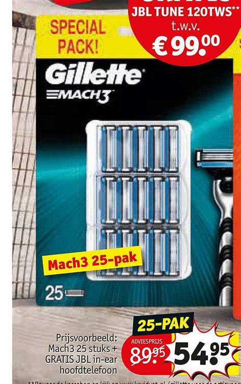 Gillette Mach Scheermesjes Aanbieding Bij Kruidvat Folders Nl