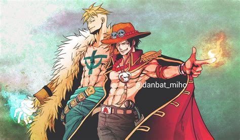 Tags Fanart One Piece Portgas D Ace Marco One Piece Whitebeard