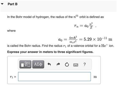 Solved According to the Bohr model of a hydrogen atom, the | Chegg.com