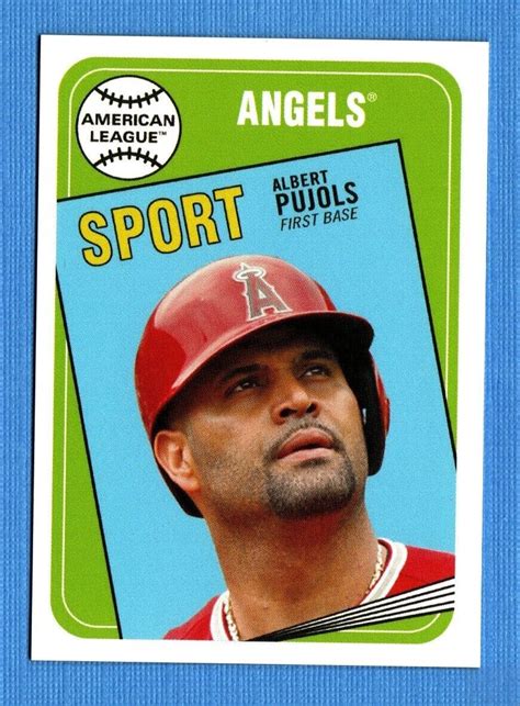 Topps Throwback Thursday Albert Pujols Los Angeles Angels