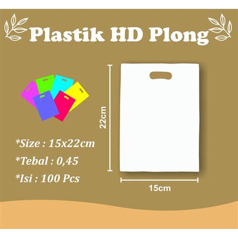 Jual Plastik Hd Plong Ukuran X Isi Pcs Tebal Shopee