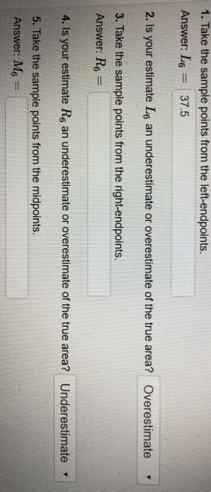 Use Six Rectangles To Find An Estimate Of Each Type Chegg