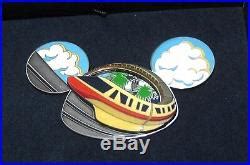 LE RARE JUMBO Walt Disney World PinMonorail Celebrating 50 Years Ear