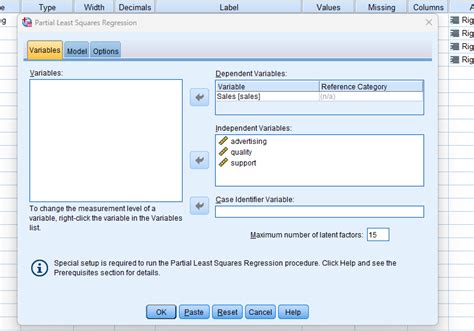 Partial Least Squares Pls Regression In Spss Explained