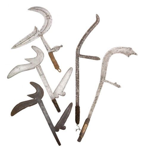 Five Central African Throwing Knives 19th Century The Dec 03 2014