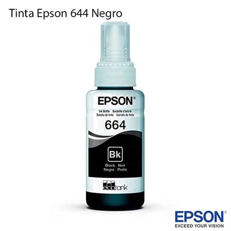 Botella De Tinta Epson 664 Negro Original X3011