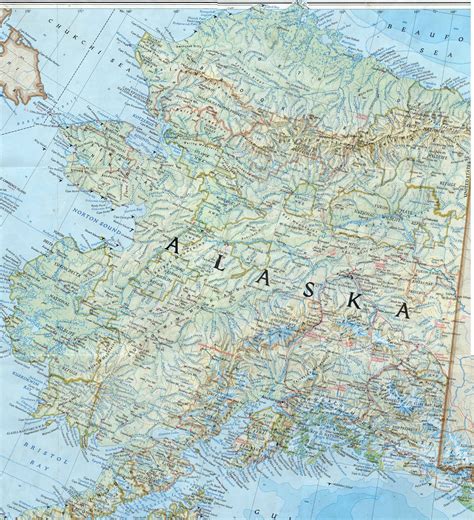 Large Map Of Alaska | Cities And Towns Map