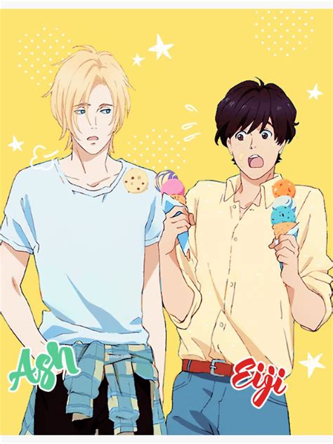 Banana Fish Ash And Eiji Merch Sticker For Sale By Kaiaspersonal