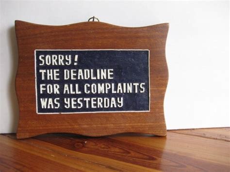 Vintage Complaint Department Sign by CIRCAmakersmerchants on Etsy