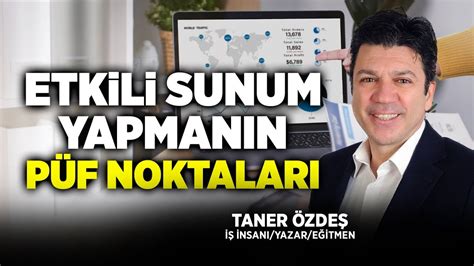 Etkili Sunum Yapman N P F Noktalar Taner Zde Akademi Youtube