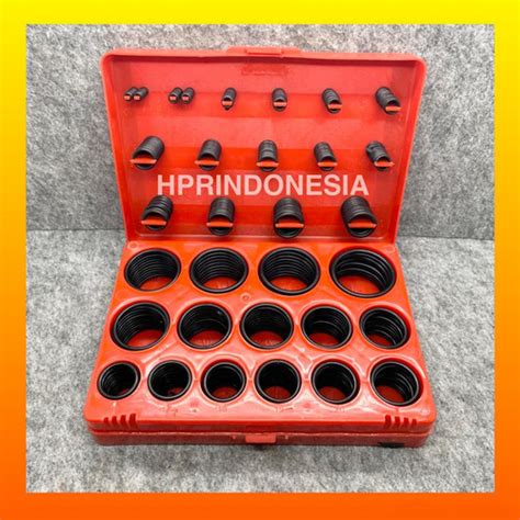 Promo Oring Rubber Karet Kit Set Box Ok Inchi Nbr Merah Red