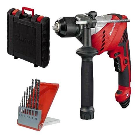 Taladro Percutor 650 W Maletín Set de Brocas Einhell