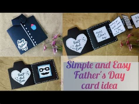 Simple And Easy Fathers Day Card Diy Father Day Greeting Card Idea