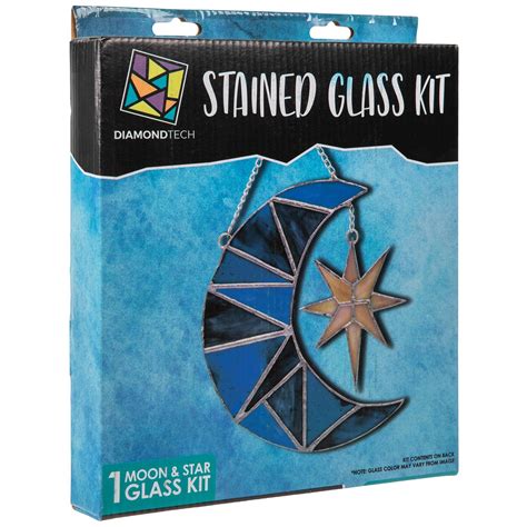 Moon & Star Stained Glass Craft Kit | Hobby Lobby | 2285922