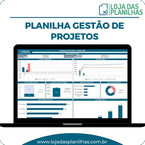Planilha Gestão de Projetos em Excel – Loja das Planilhas - Envio