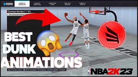 Best Dunk Animations Best Badges On Nba K Best Dunk Packages