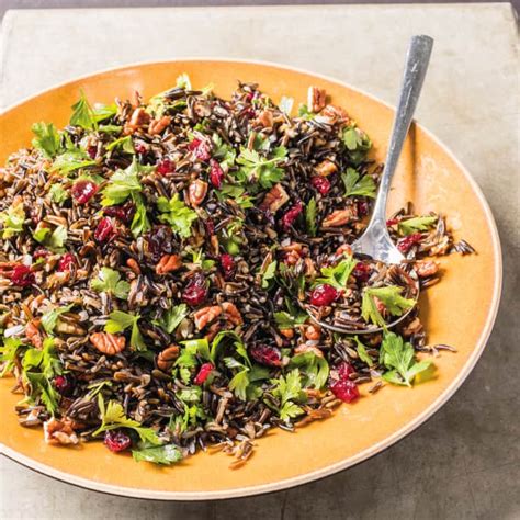 Pressure Cooker Warm Wild Rice Salad With Pecans And Cranberries