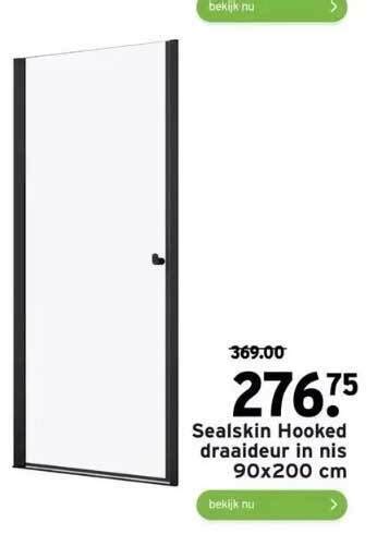 Sealskin Hooked Draaideur In Nis X Cm Aanbieding Bij Gamma