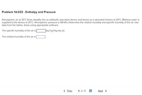 Solved Atmospheric air at 35∘C flows steadily into an | Chegg.com