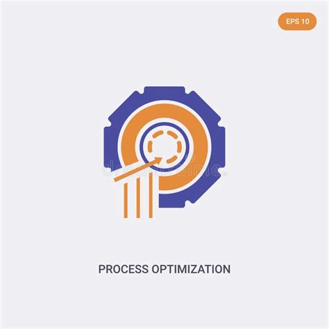 2 Color Process Optimization Base Concept Vector Icon Isolated Two