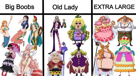 The Three Main Female Body Types In One Piece R Memepiece