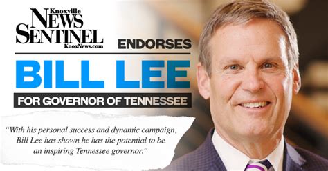 Knoxville News Sentinel Endorses Bill Lee For Tennessee Governor