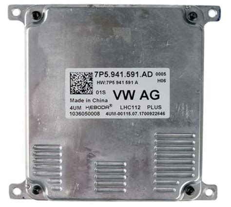 Unidad de control 7P5 941 591 AD Módulo de control de faros LED