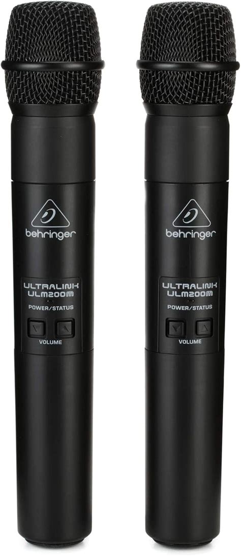 Amazon.com: BEHRINGER ULTRALINK ULM202 Set de 2 micrófonos portátiles y ...