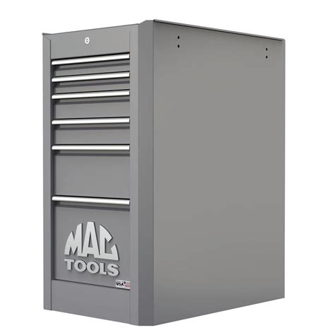 Macsimizer® 6 Drawer Side Box With Powertech™ Drawer Mica Gray Msb30pd Gy Mac Tools