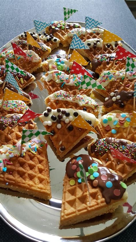 Chocolate Waffle Pops With Sprinkles Artofit