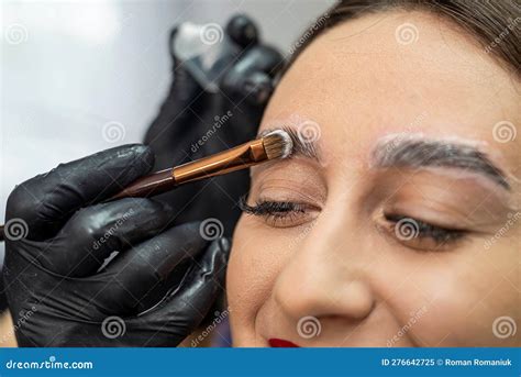 Beautiful Young Girl In A Beauty Salon Where She Is Modeled Into The