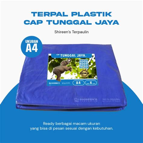 Terpal Plastik Terpal Serbaguna A4 Ukuran 3 X 4 Meter Merk Cap Gajah