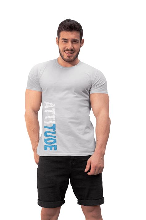 Storks Light Gray Dri Fit Half Sleeves Activewear Attitude T Shirt