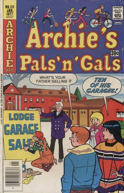 Gcd Cover Archies Pals N Gals 111 Archie Comics Archie