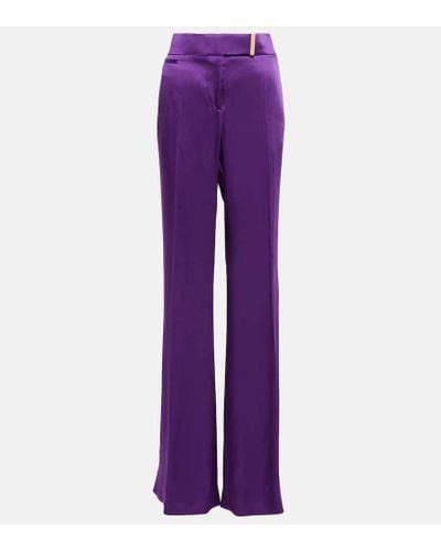 Purple Tom Ford Pants For Women Lyst