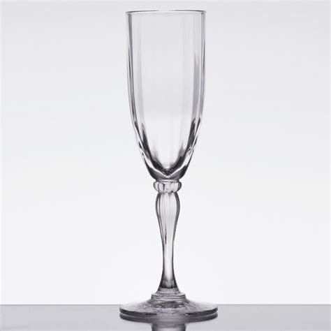 Get Sw 1420 1 San Cl 6 Oz Customizable San Plastic Fluted Champagne