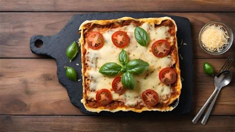 Lasagne Italienne Faite Maison Avec Du Bœuf Haché Des Pâtes De Tomates