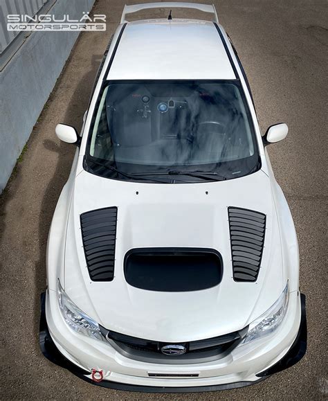 Singular Motorsports Hood Louvers Subaru 08 14 Wrx And Sti Singular