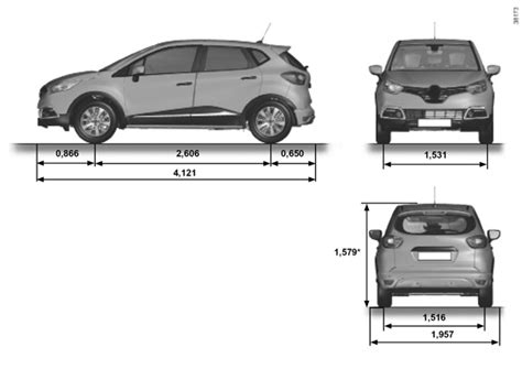 E Guide Renault Captur Dimensions En M Tres