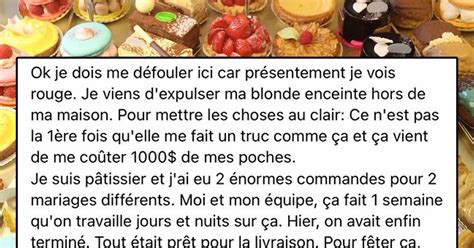 Un homme expulse sa blonde enceinte de chez lui car elle a bouffé toutes ses pâtisseries avec